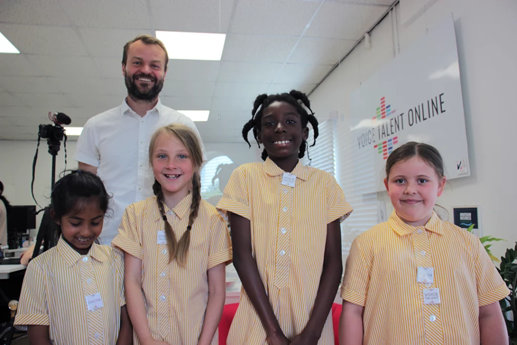 A photo of some of the girls who took part in this year's Voice Over Workshop.