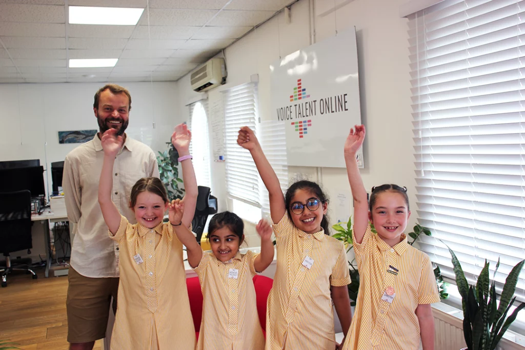 A photo of some of the girls who took part in this year's Voice Over Workshop.